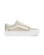The Women's Old Skool Platform in Gray Gold and True White 2