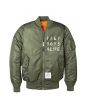 The Prep Boys 4 Life Lightweight MA-1 Bomber in Army Green 2