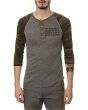 The Prep Coterie Supply Camo Henley in Heather Grey 1