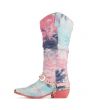 Y.R.U. for Women: Death Proof Tie Dye Cowboy Boots 1