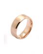 The Brushed 18k Rose Gold Plated Stainless Steel Ring in Rose Gold 1