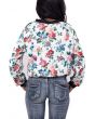 Floral Bomber Jacket in White 2