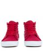 The Unisex SK8 Hi in Chili Pepper and White 7