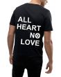 All Heart No Love T-Shirt in Black 1