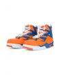 The Enforcer Hi DC Sneakers in Orange, Royal Blue and White 3