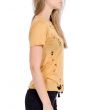 Mindy Distressed Top in Mustard 2