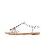 The Puffer Sandal in Clear and Silver 3