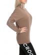 The Knit Dolman Sleeve Top - Crooks Femme in Dark Taupe 5