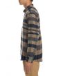 The Roderick Long Sleeve Buttondown Plaid in Navy Tan Combo 2