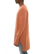 The Packs Long Sleeve High-Low Tall Tee in Rust 2
