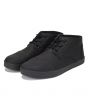 Toms for Men: Paseo Mid Black Synthetic Leather Sneaker 3