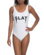 The Slay Day Body Suit in White 1