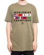 The Mint Flags 2 Tee in Olive 1