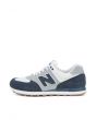 The 574 Retro Sport Sneaker in Navy and Silver Mink 1