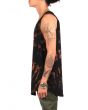 The Galaxy Elongated High Low Tank (Black/Copper) 2