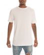 The Super Long Line Tall drop tail Tee in White 1