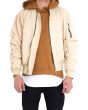 The Bird Bomber Jacket in Sand 1