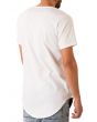 The Curved Hem Tail Tee in White 2