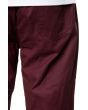 The Waxed Cotton Coated Twill Jogger Pants in Burgundy