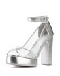 Jeffrey Campbell for Women: Lemuria Silver Clear Platform Heels 1