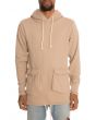 The Cargo Drop Tail Hoodie in Sand