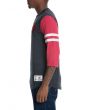 The Toronto Raptors Home Stretch Henley in Black And Red 2