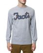 The Facts Long Sleeve Tee in Heather Grey 1