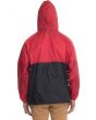 The Just Hustle 2-Tone Windbreaker in Red and Black 3
