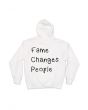 Fame Changes People Hoodie in White and Black 1