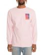 The Stagger LS Tee in Pink Pink