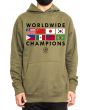 The Mint Flags 2 Pullover Hoodie in Olive 1