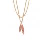 The Feather Necklace - Rose Gold 1