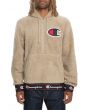 The Sherpa Pullover Hoodie in Khaki 1