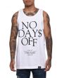 No Days Off Tank in White 1