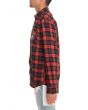 The Crest Check Long Sleeve Buttondown Flannel Shirt in Navy 3