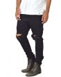 The Ripped Custom Tapered Jeans in Black