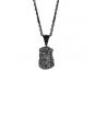 The Micro Jesus Necklace (Black) 1
