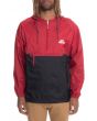 The Just Hustle 2-Tone Windbreaker in Red and Black 1