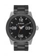 The Corporal Sterling Silver Watch in Black and Steel 1