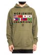 The Mint Flags 2 Pullover Hoodie in Olive 1