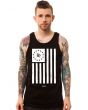 The USA Flag Tank Top in Black 1