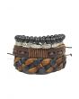 4 Pack Brown Tibetan Bracelet Set 1