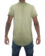 The Chroma Pigment Washed Side Zip Tee in Olive