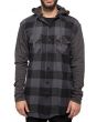 The Hoodie Flannel Shirt in Gray 1
