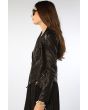 The Fitted Vegan Leather Jacket in Black