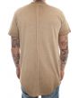 The Chroma Pigment Washed Side Zip Tee in Tan