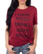 Mixed Drinks Graphic Tee in Red 1