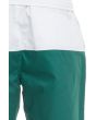 The Stadium Belted Shorts in White and Green 6