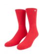 The Brilliance High Top Socks in Red 1