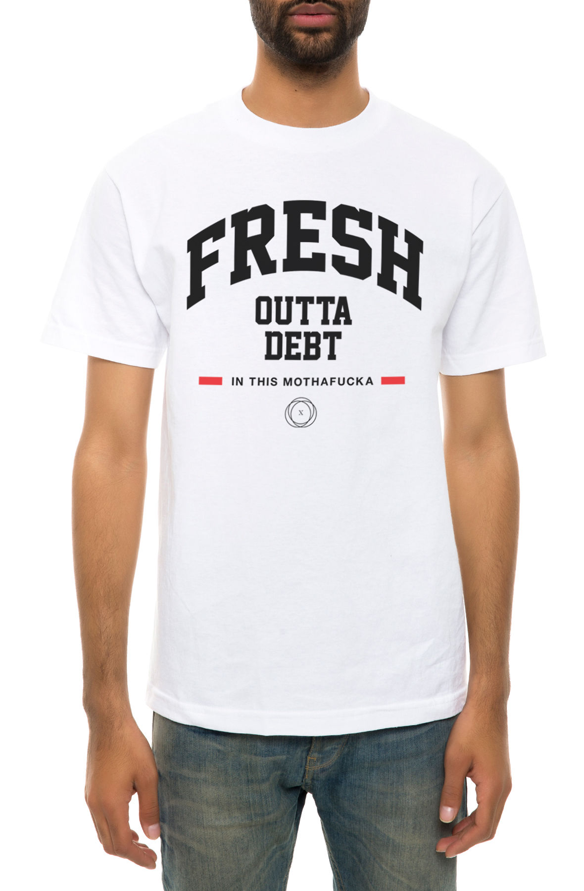 The Fresh Outta Debt Tee in White